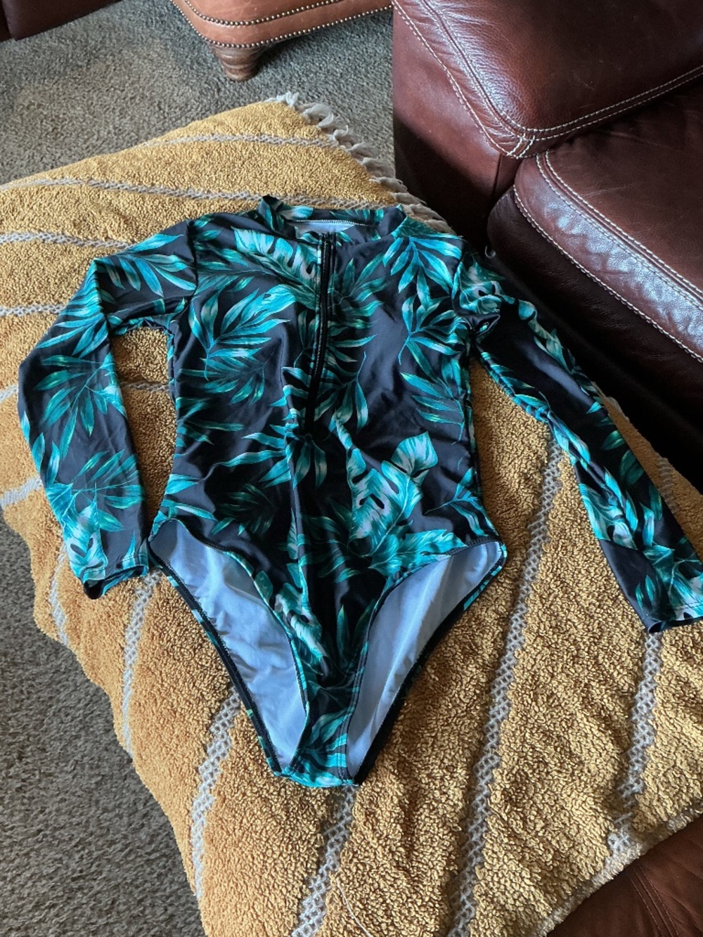 One piece rashguard swimsuit